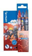 Penna Naruto Frixion Clicker 07 Nero, blu, rosso