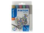 Pilot Pintor Metal evidenziatore 6 pezzo(i) Tipo di punta Blu, Oro, Verde, Rosa, Argento, Viola