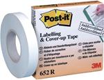 3M Post-it 652R nastro di correzione 17,7 m Bianco 1 pz