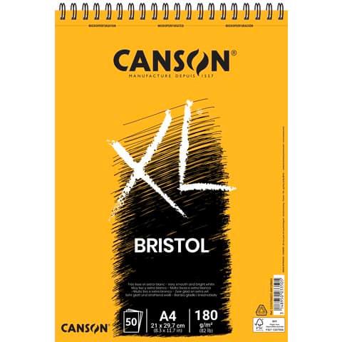 Blocco spiralato Canson Bristol XL 50 ff – 180 g – A4 C31078A021