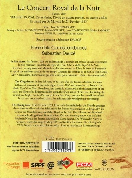 Le concert royal de la nuit (+ libro) - CD Audio di Sébastien Daucé - 2