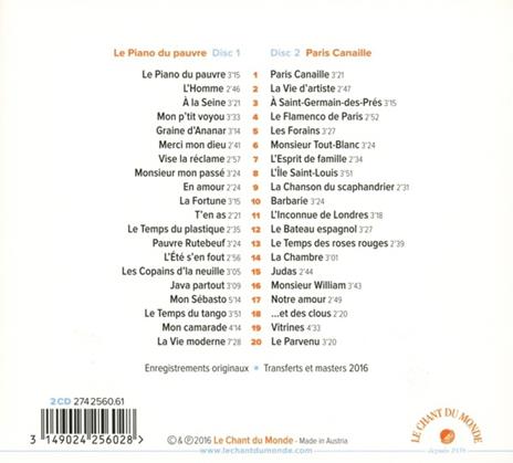 Le Piano Du Pauvre - CD Audio di Léo Ferré - 2