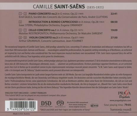 Piano Concerto No.2 - SuperAudio CD di Camille Saint-Saëns - 2