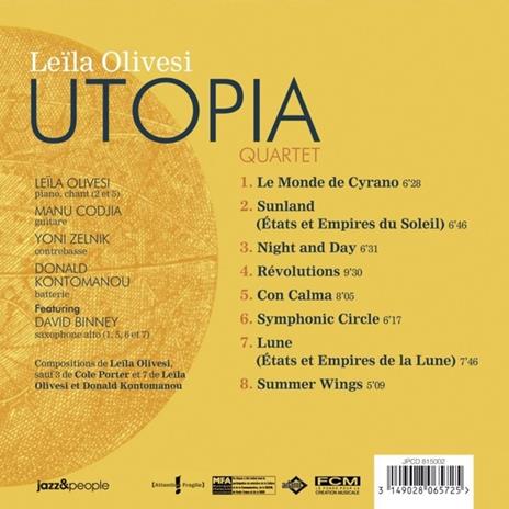 Utopia - CD Audio di Leila Olivesi - 2