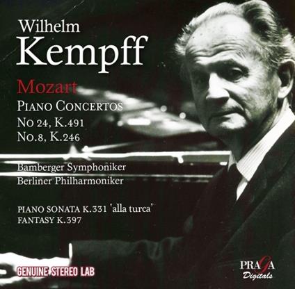 Concerto per pianoforte n.24 K491, n.8 K246 - CD Audio di Wolfgang Amadeus Mozart,Wilhelm Kempff,Berliner Philharmoniker,Bamberger Philharmoniker