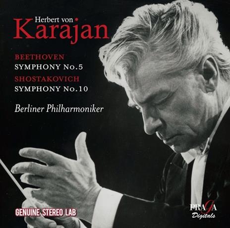 Sinfonia n.5 / Sinfonia n.10 - CD Audio di Ludwig van Beethoven,Dmitri Shostakovich,Herbert Von Karajan,Berliner Philharmoniker