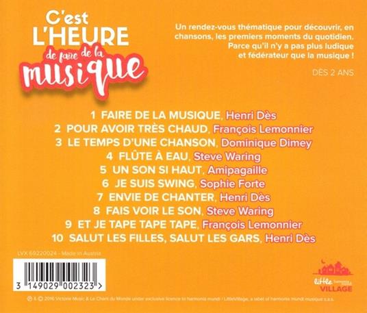 Cest l'heure de faire de... - CD Audio di Henri Dès - 2