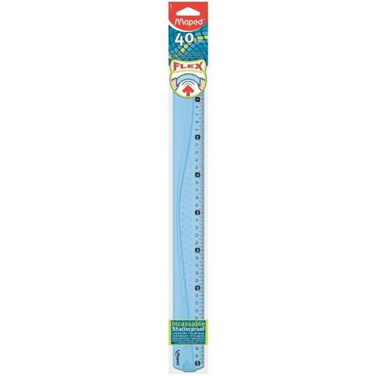 Maped Flex Plastica Blu, Traslucido 40 cm 1 pezzo(i)