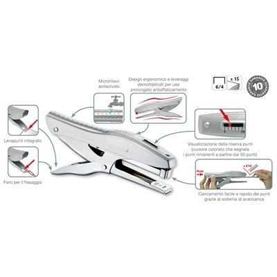 Cucitrice Expert a pinza punto UNI 6/4 in metallo - 3