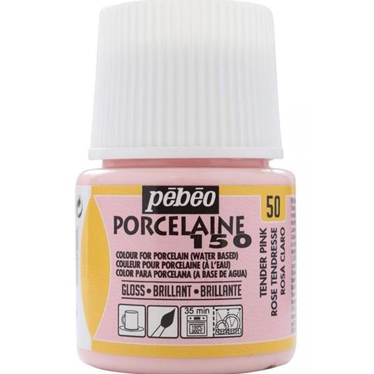 Idropittura lucida per porcellana - Rosa tenero - 45 ml