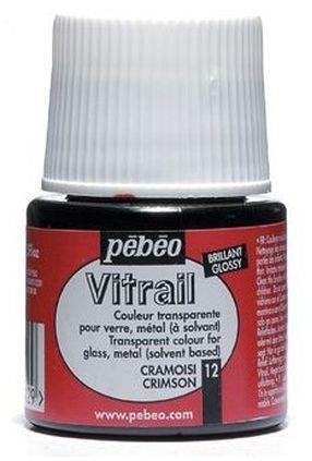 Pebeo Colore Vitrail Trasparente 45 Ml 012-Cremisi