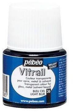 Pebeo Colore Vitrail Trasparente 45 Ml 036-Blu Cielo - Pebeo - Cartoleria e  scuola