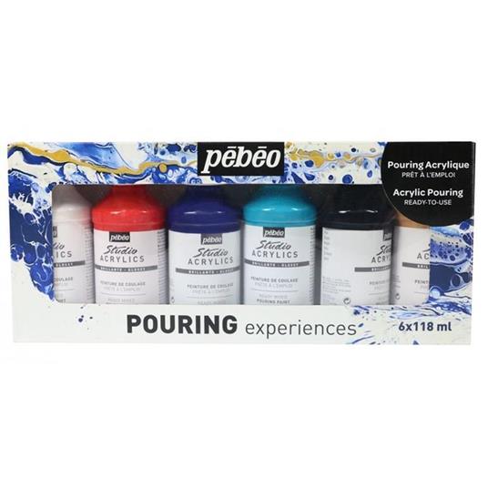 Set di 6 colori acrilici per pouring - 6 x 118 ml - Pébéo - Cartoleria e  scuola | IBS