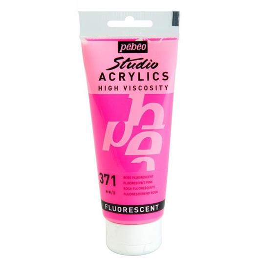 Pittura acrilica fluorescente - Rosa - 100 ml