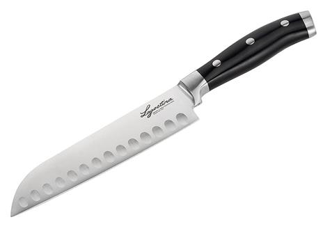 santoku, prestigioso coltello in acciaio forgiato , qualità professionale