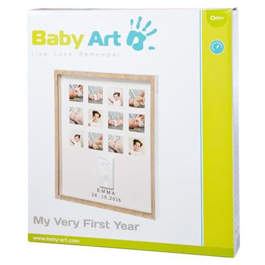 Baby Art Cornice per Foto e Calco My Very First Year Wooden - 3