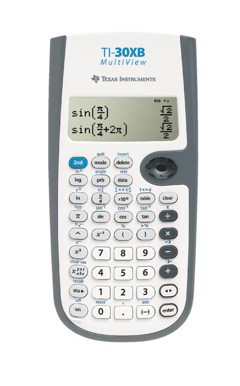 Texas Instruments TI-30XB MultiView calcolatrice Tasca Calcolatrice  scientifica Grigio, Bianco - Texas Instruments - Cartoleria e scuola | IBS