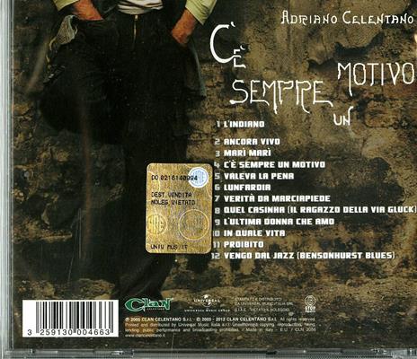 C'è sempre un motivo - CD Audio di Adriano Celentano - 2