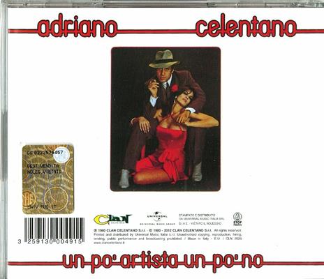 Un po' artista un po' no - CD Audio di Adriano Celentano - 2