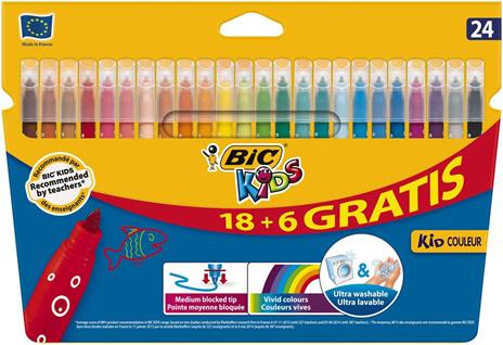 BIC 841803 marcatore Medio Multicolore 24, 1 - 2