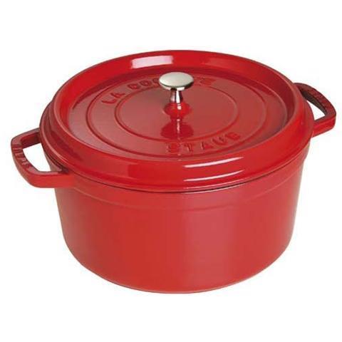 Casseruola Tonda ghisa 24cm Rosso Ciliegio