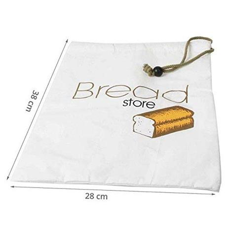 Youdoit Borsa per il pane in tessuto 28 x 38 cm - 2