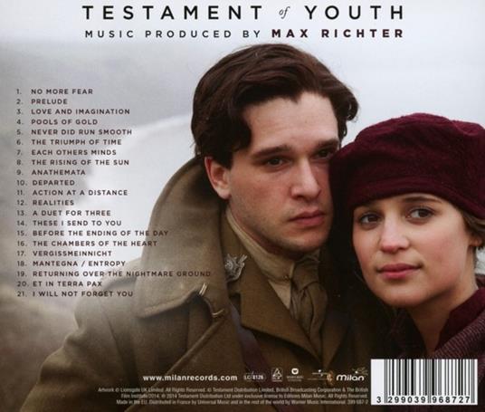 Testament of Youth (Colonna sonora) - CD Audio - 2