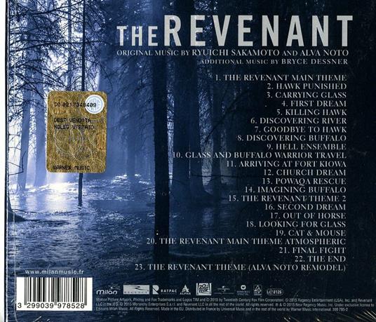 The Revenant (Colonna sonora) - CD Audio di Ryuichi Sakamoto,Alva Noto - 2