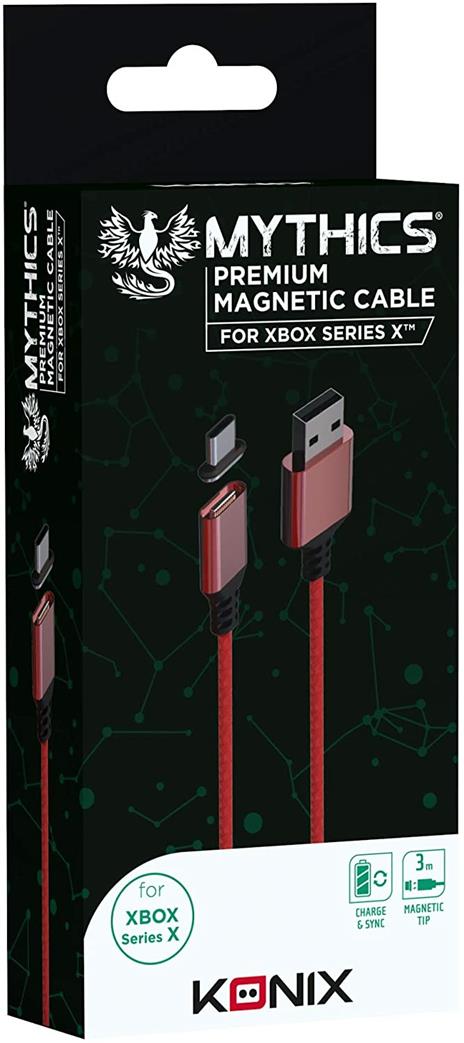 KONIX Magnetic Cable 3M Serie X Red - 3