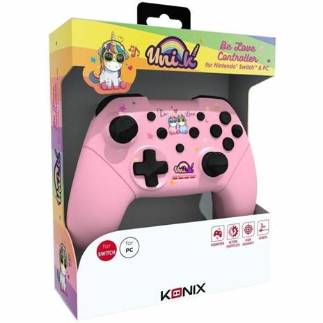 Unik Be Love Unicorn Controller - KONIX - Switch - Rosa - 2