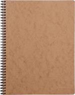 Age Bag Taccuino A4 + spiralato 22,5x29,7cm, 160 pagine, 4 fori a quadretti 5x5 Cognac