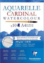 Blocco Acquarello Clairefontaine Cardinal A4 300 Gr 10 Fogli