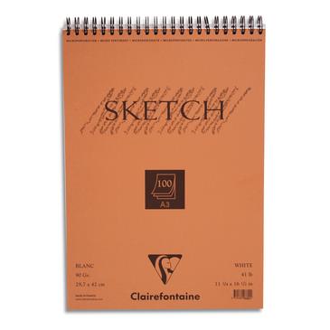 Clairefontaine 96602C quaderno per scrivere A3 100 fogli Arancione