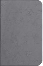 Age Bag Taccuino A4 a punto metallico 9x14cm, 96 pagine, a pagine bianche Grigio