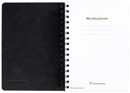 Taccuino spiralato Age Bag, My.Daily Planner 14,8x21cm 125F pre-stamp.stacc. Nero