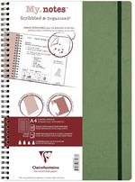 Quaderno spiralato Age Bag, My.Notes 21x29,7 marg.stacc 60F Rig. Verde