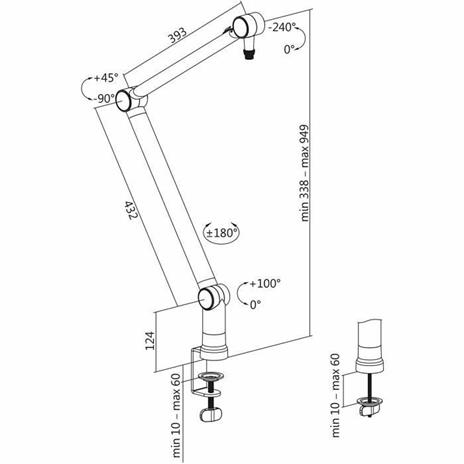 BRACCIO MIC BOOM SUPPLEMENTO OPLITE - Braccio microfono professionale - 4