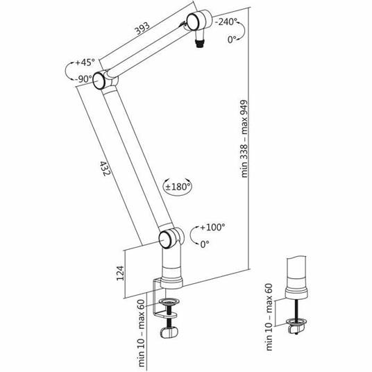 BRACCIO MIC BOOM SUPPLEMENTO OPLITE - Braccio microfono professionale - 4