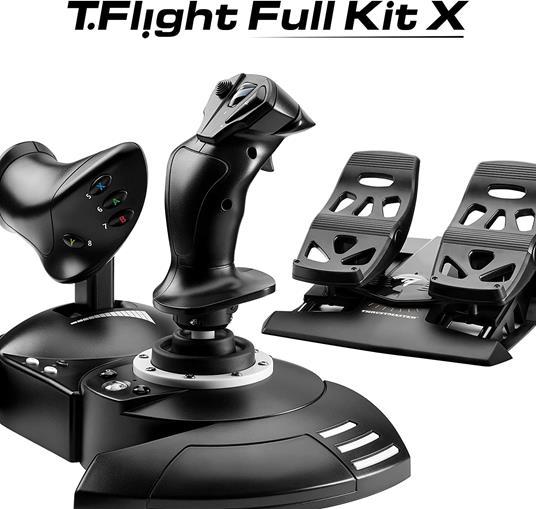 Thrustmaster T.Flight Full Kit X: Completo Kit per Simulazioni di Volo,  Joystick e Manetta Rimuovibile,