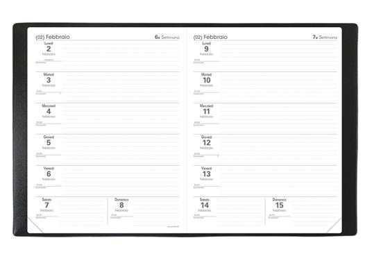 Agenda del Professore Quo Vadis 2024-2025, 12 mesi, settimanale, Club, Rosso - 21x27 - 3