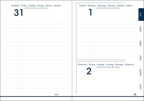 Agenda Quo Vadis Eurotextagenda 2024-2025, 12 mesi, giornaliera, Verde pastello con elastico - 12x17 - 2