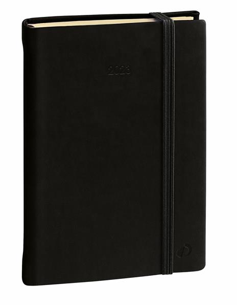 Agenda settimanale 2025, Quo Vadis, 13 mesi, Ministro PREST fas, multingue, Silk nero, con elastico - 16 x 24 cm - 5