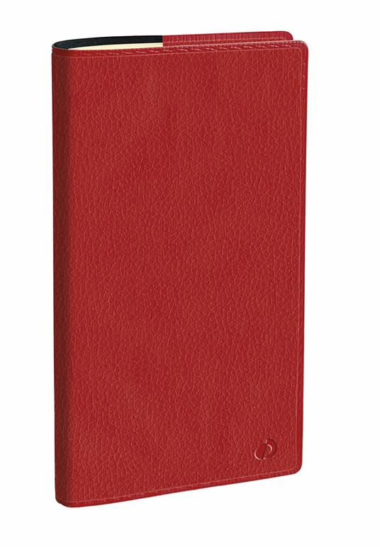 Agenda settimanale 2024, Quo Vadis, 13 mesi, Italnote Spirale, con rubrica,  italiano, Marlow bordeaux - 8,8 x 17 cm