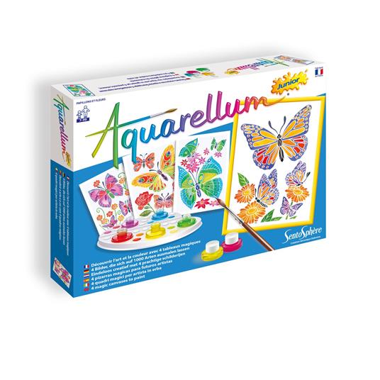 Aquarellum Junior: farfalle e fiori