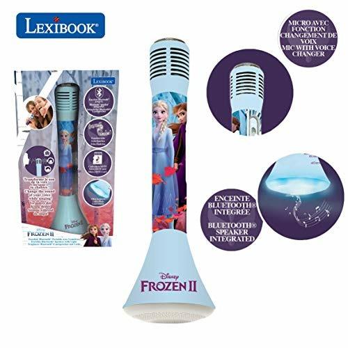 Lexibook Frozen 2 Elsa Anna Olaf Star Bluetoothcon Funzione commutatore  vocale, Microfono per Canto, Altoparlante Luminoso Incorporato 3W, Ingresso  Micro SD, Blu/Viola, Colore - Lexibook - Karaoke - Giocattoli | IBS