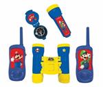 Super Mario - Kit avventuriero - Walkie-Talkie portata 120m, binocolo e bussola