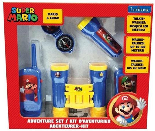 Super Mario - Kit avventuriero - Walkie-Talkie portata 120m, binocolo e bussola - 2