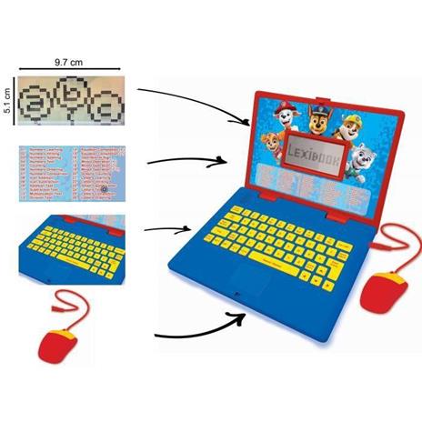 PAT 'PATROUILLE Computer educativo bilingue (FR / EN) bambino LEXIBOOK 124 attività - 3