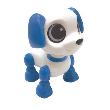 Power Puppy Mini Cane robot con effetti luminosi e sonori, controllo con clic manuale, ripetizione