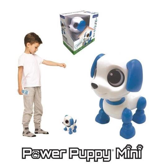 Power Puppy Mini Cane robot con effetti luminosi e sonori, controllo con clic manuale, ripetizione - 2